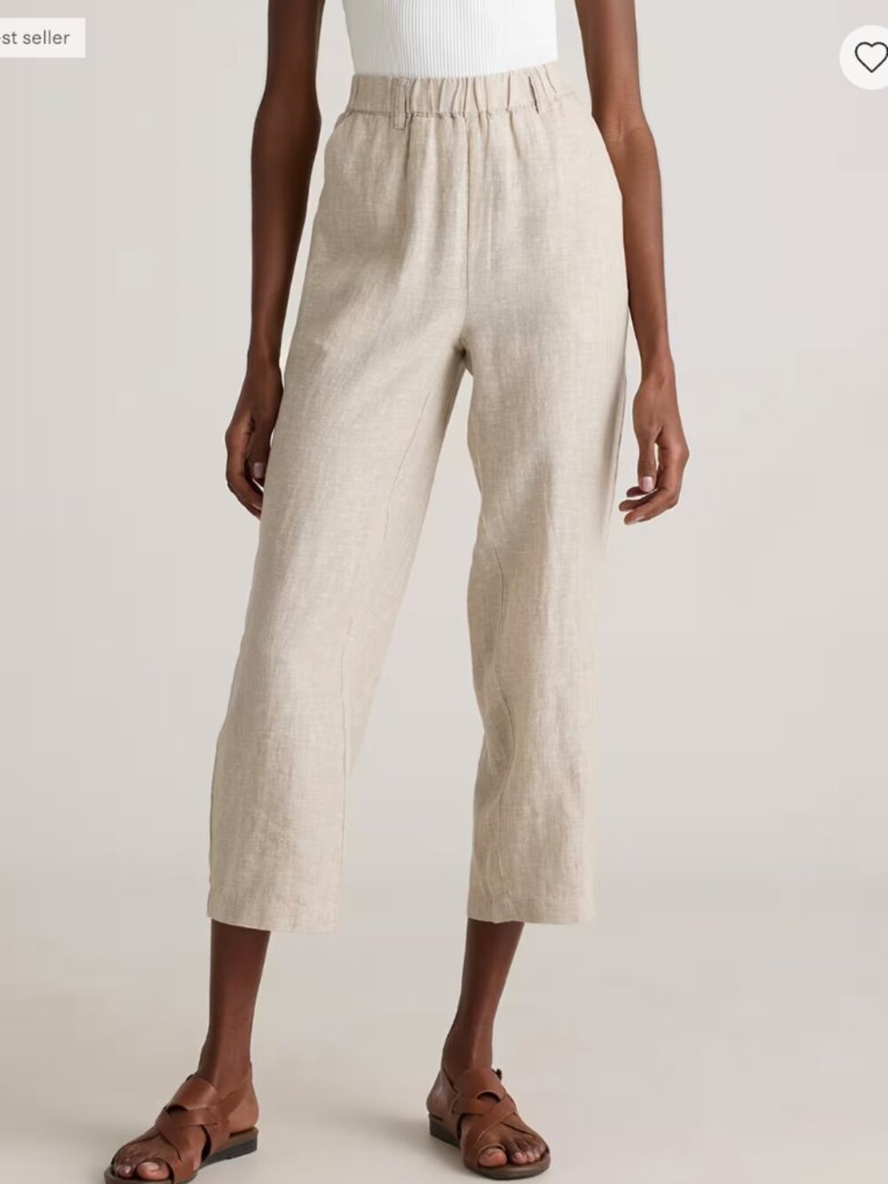 Quince 100% European Linen Pants - Flax Medium - Picture 3 of 6